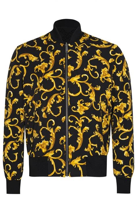 manteau noir versace|versace mens suede bomber jacket.